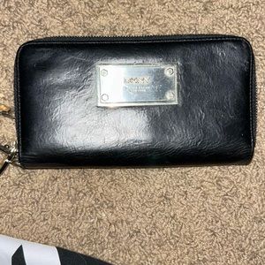 Black leather wallet